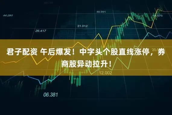 君子配资 午后爆发！中字头个股直线涨停，券商股异动拉升！