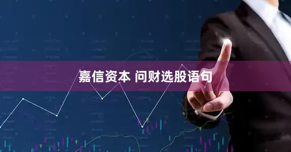 嘉信资本 问财选股语句